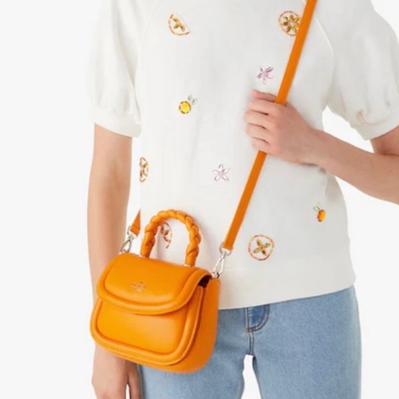 Kate Spade cross body puffy orange bag - Picture 4 of 7